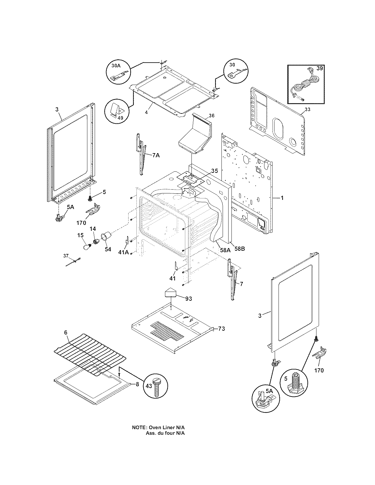 Kenmore 79071313702 body diagram