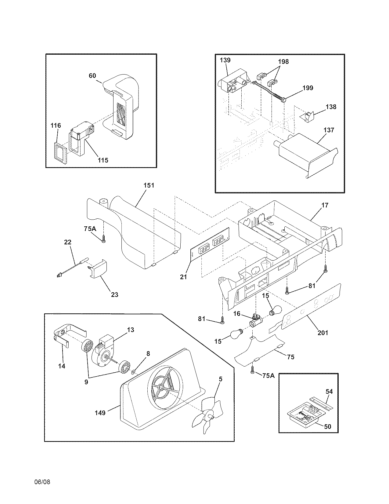 Frigidaire FSC23F7HB8 controls diagram