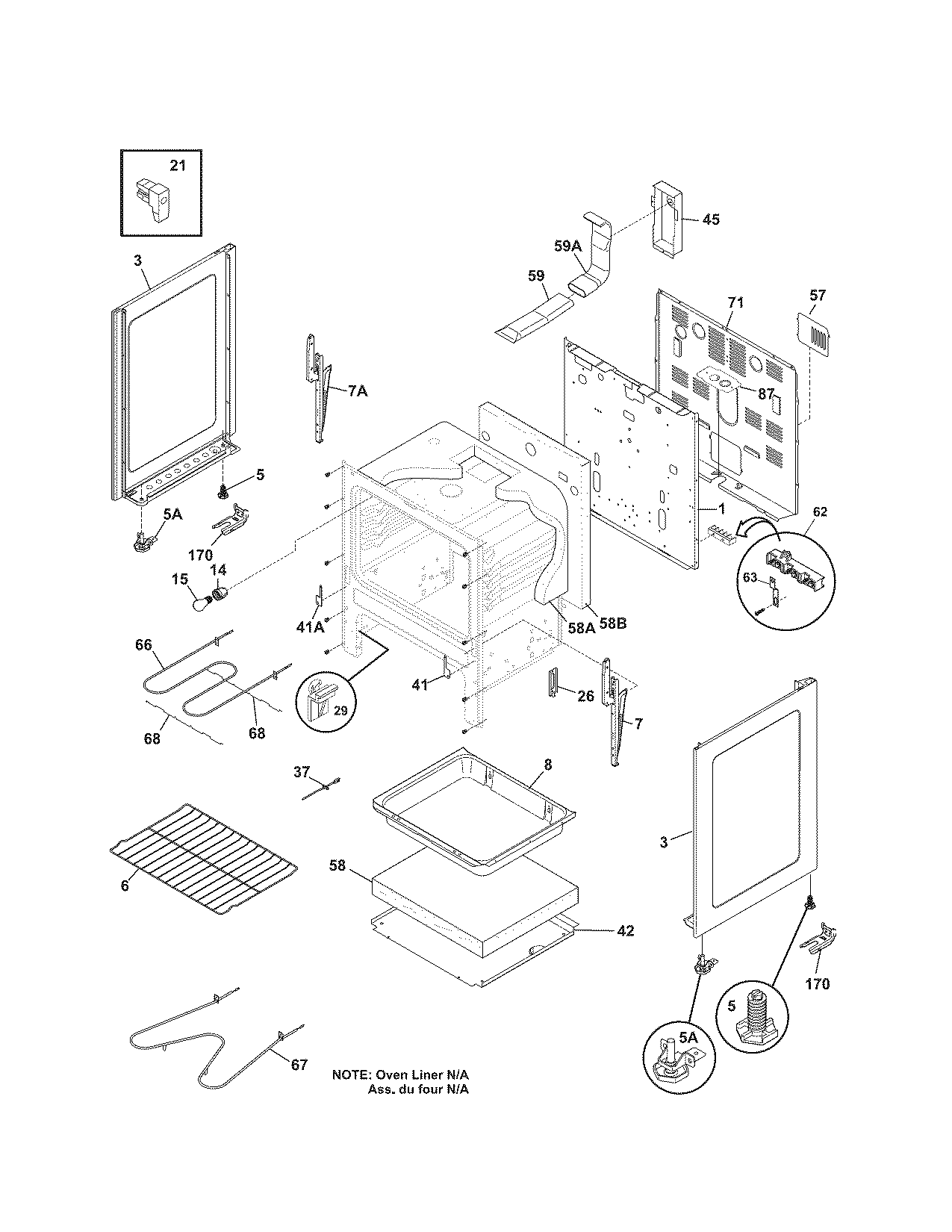 Kenmore 79095043504 body diagram