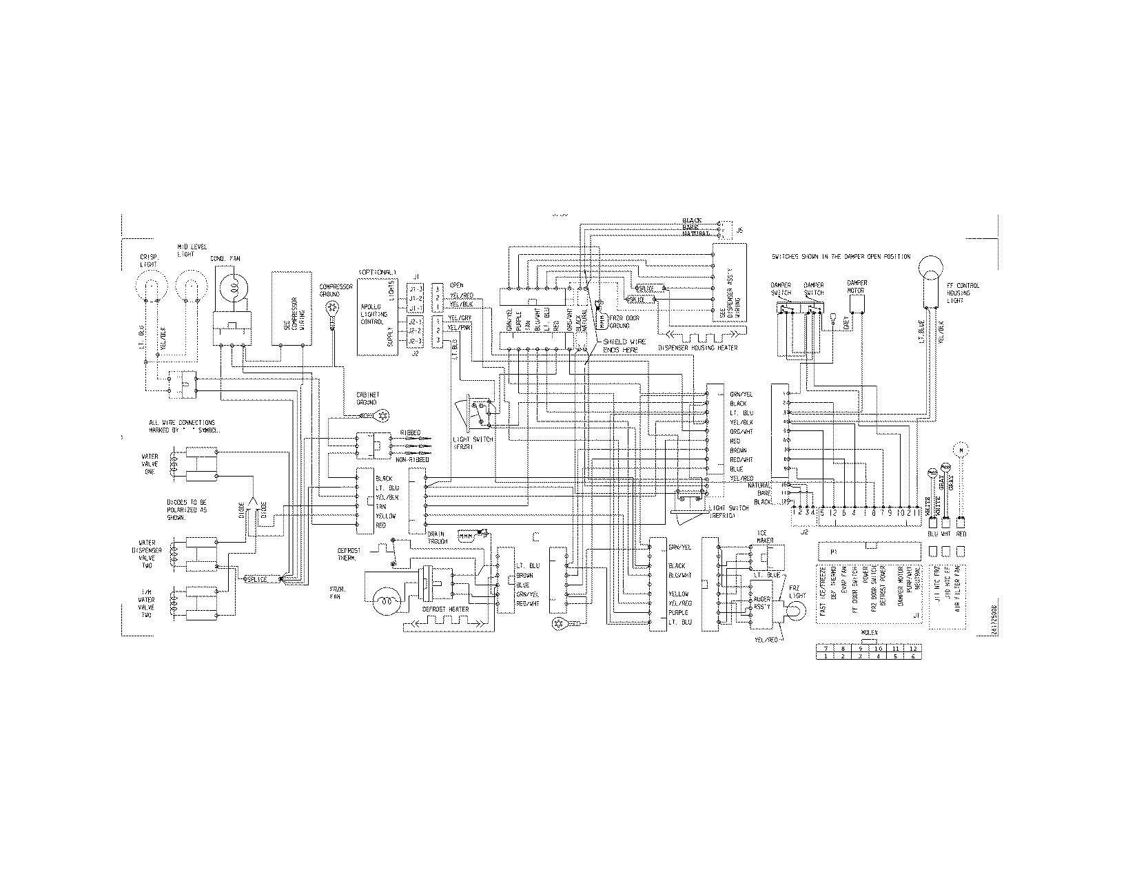 Frigidaire GLHS69EJPB1 wiring diagram diagram