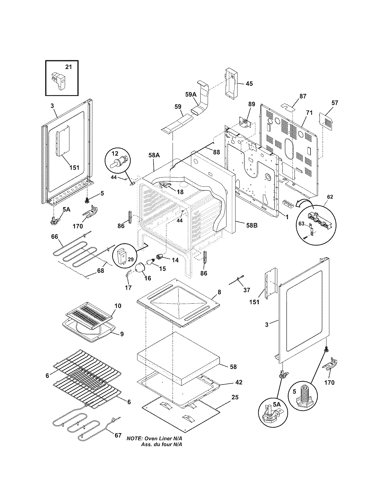 Kenmore 7909611340C body diagram