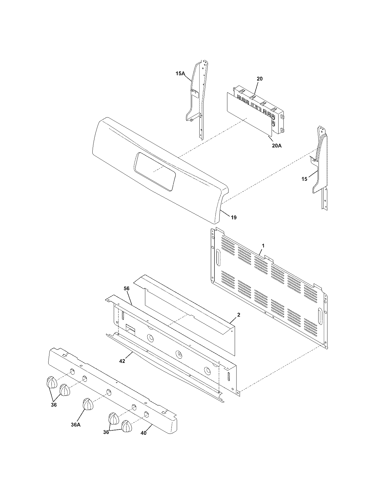 Kenmore 79071399702 backguard diagram