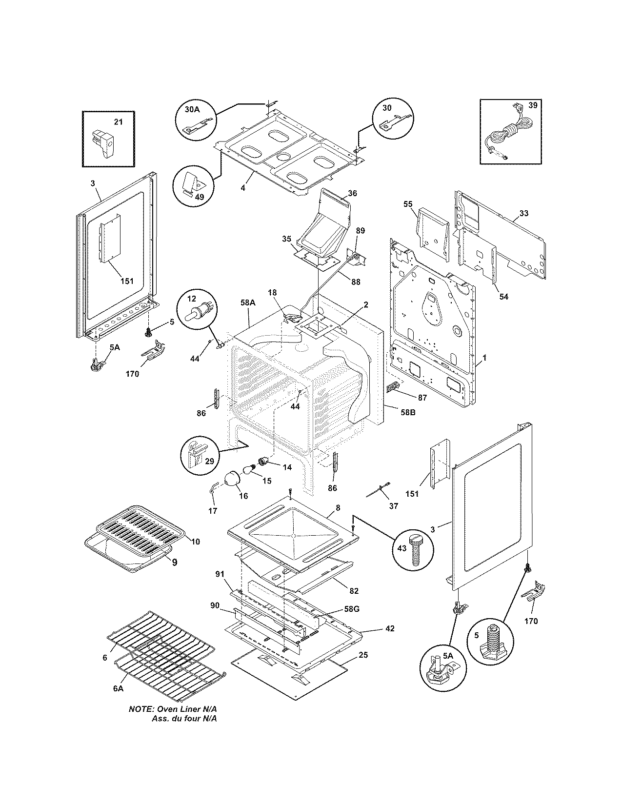 Kenmore 79071382702 body diagram