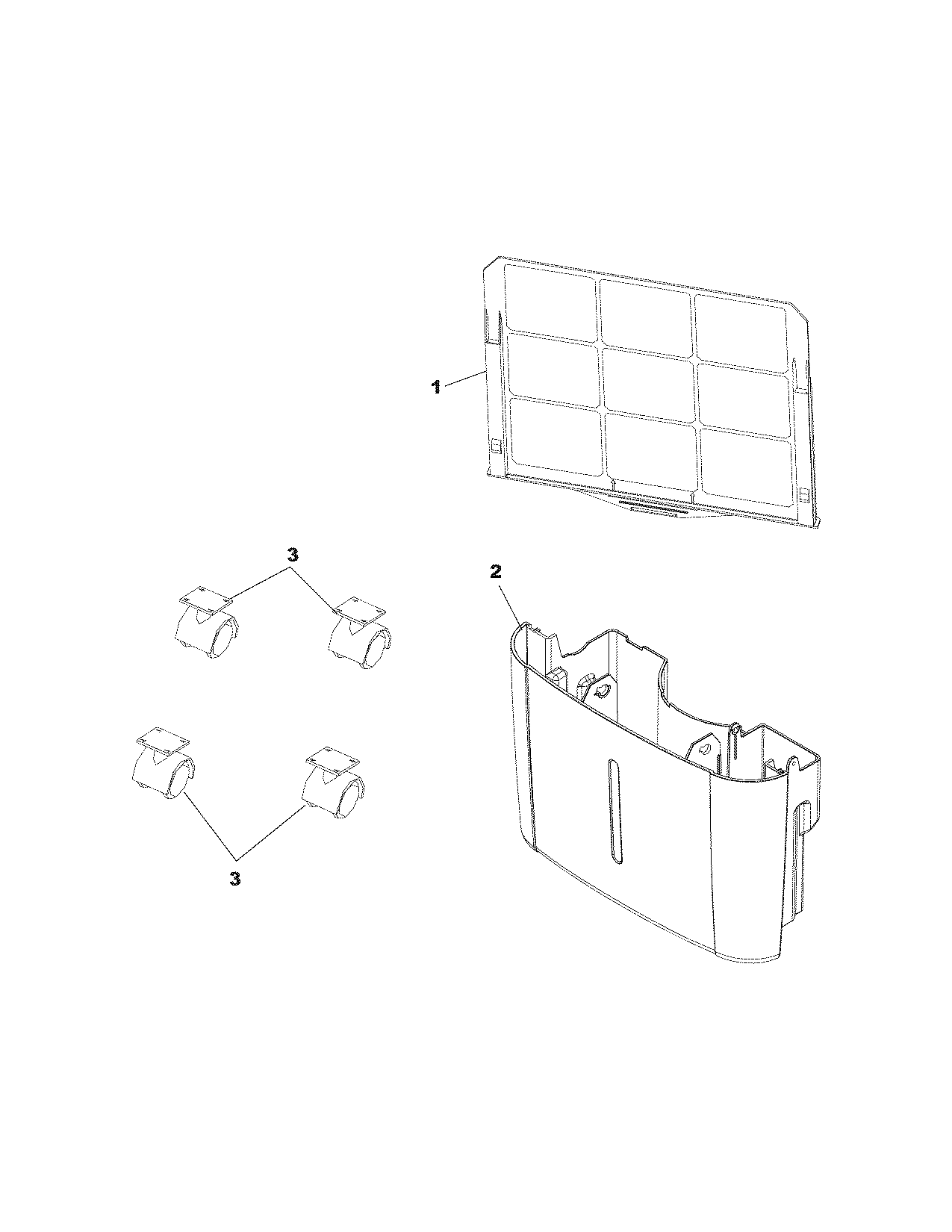 Frigidaire FDD25S1ENG13 recommended spare parts diagram