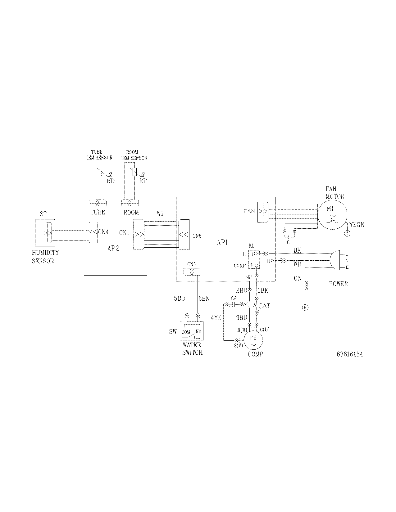 Frigidaire FDD25S1ENG13 wiring diagram diagram