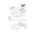 Frigidaire FGFBZ90GCF top/drawer diagram