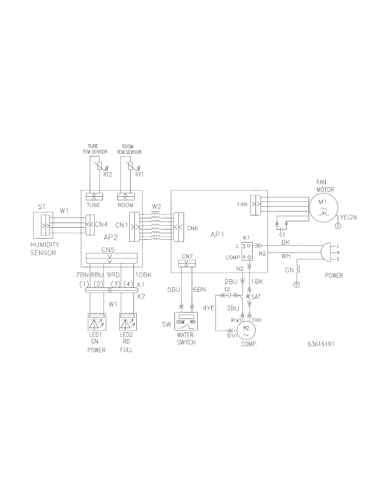 Frigidaire FDF50S1ENG12 wiring diagram diagram