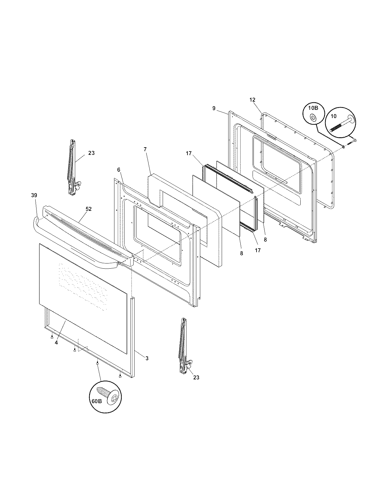 Kenmore 79078542702 door diagram