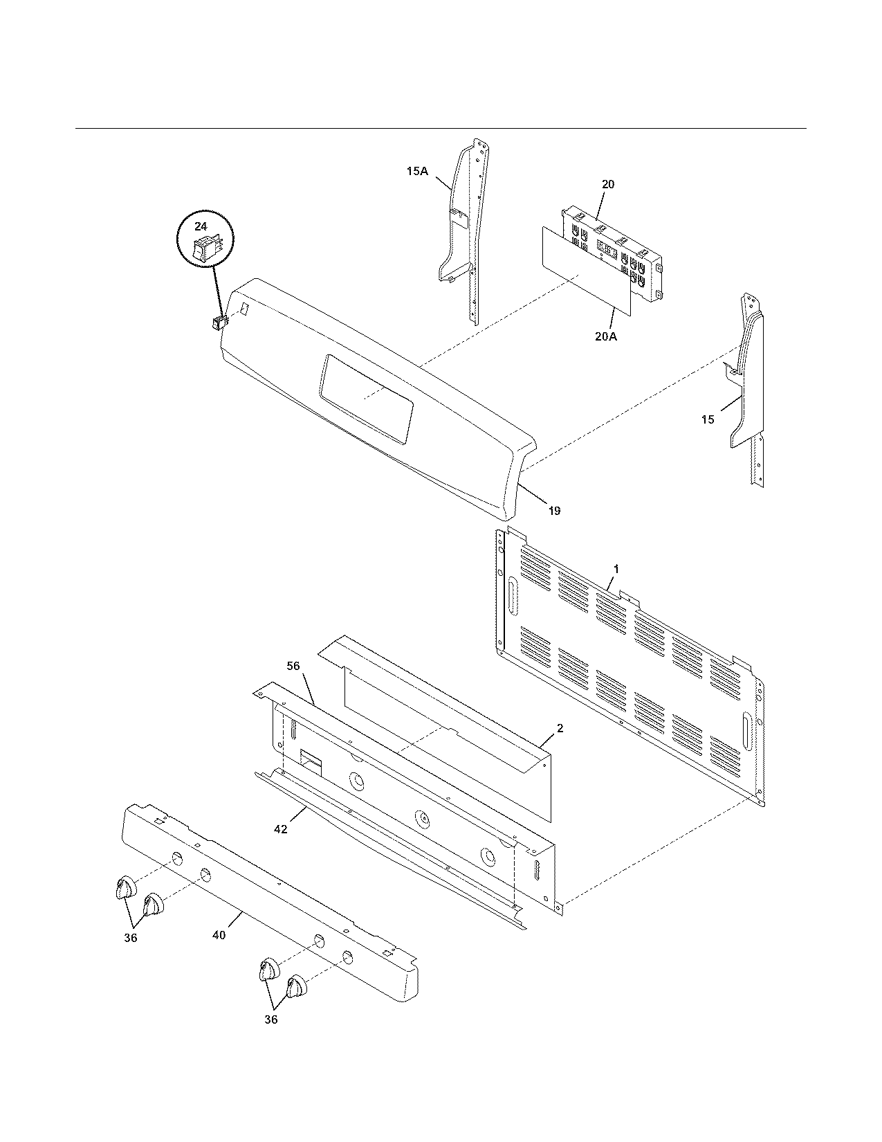 Kenmore 79071342702 backguard diagram