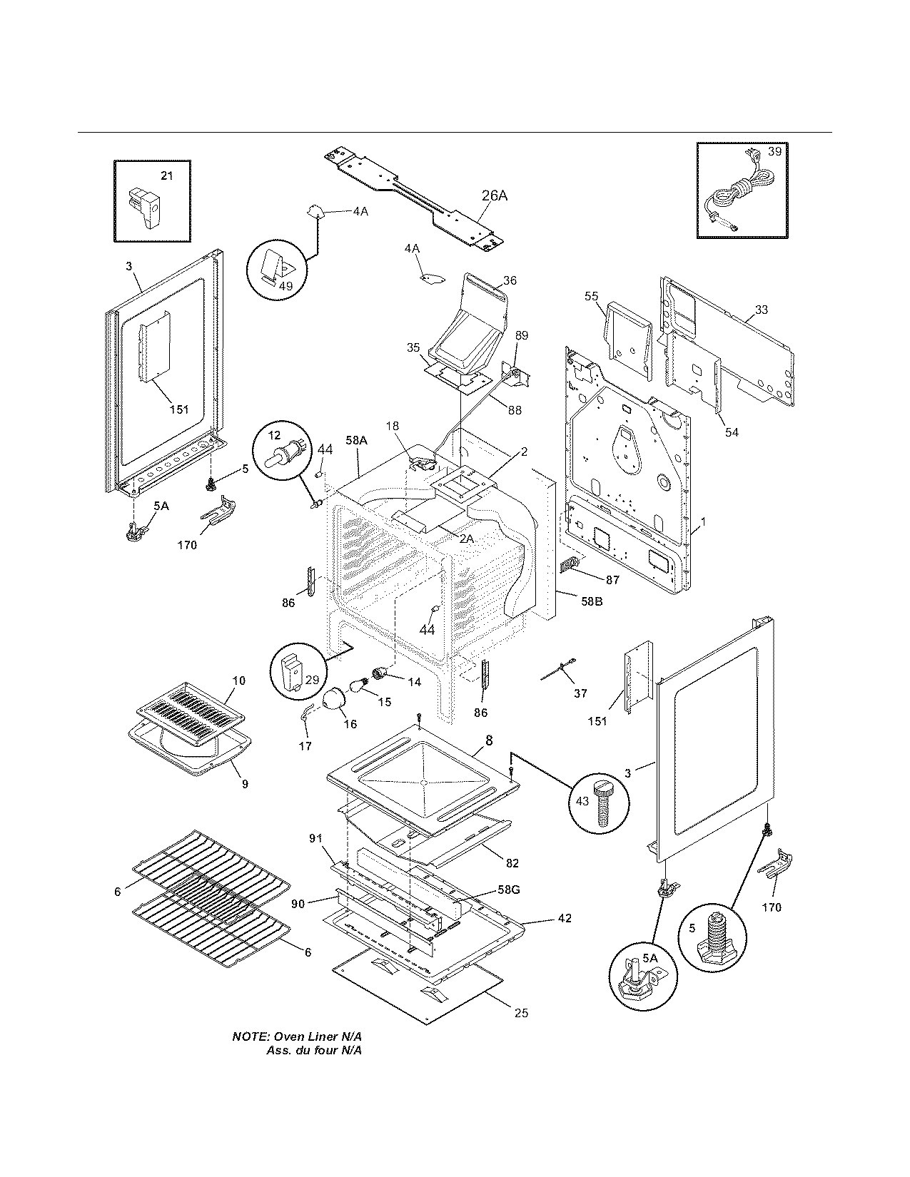 Kenmore 79071342702 body diagram
