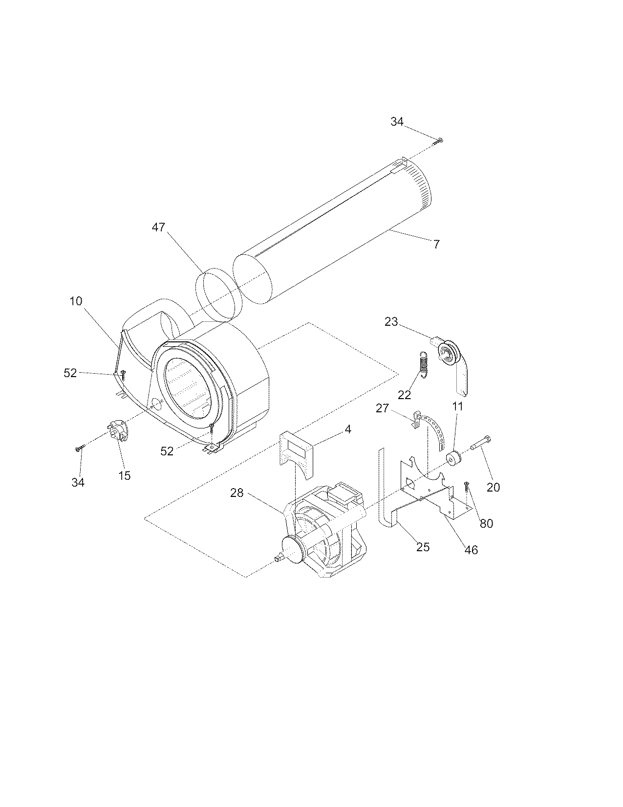 White-Westinghouse SGR641HQ0 motor diagram