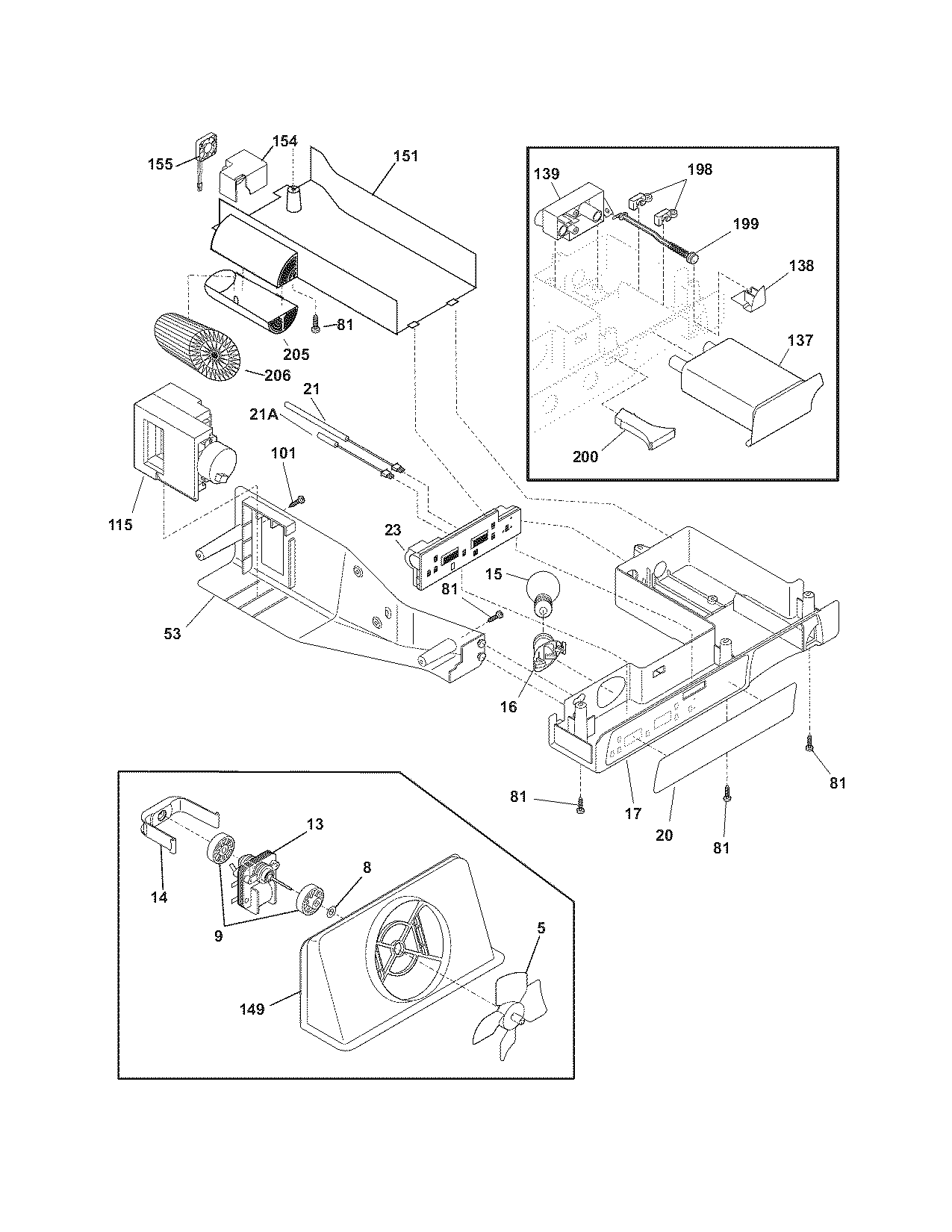 Frigidaire PHS39EJSS1 controls diagram