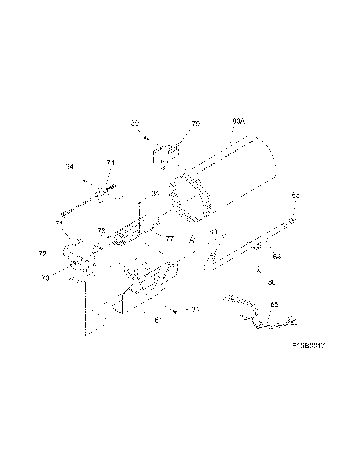 White-Westinghouse SGQ2152HS0 burner diagram