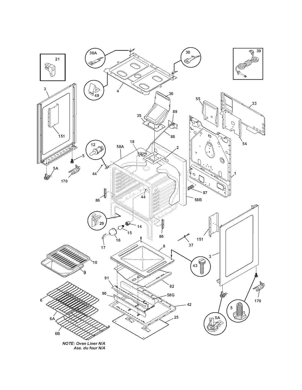 Kenmore 79071464702 body diagram
