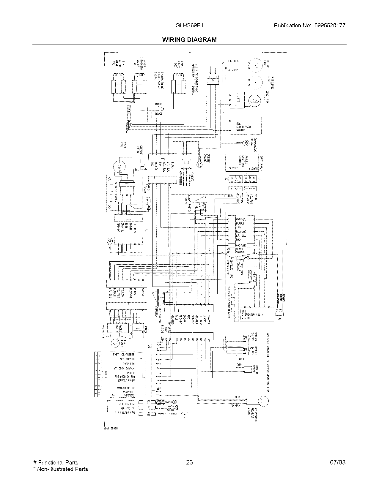 Frigidaire GLHS69EJB2 wiring diagram diagram