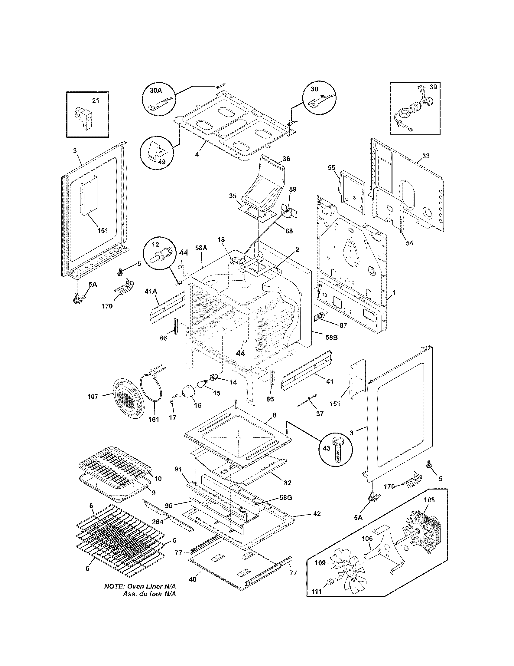 Kenmore 79078853605 body diagram