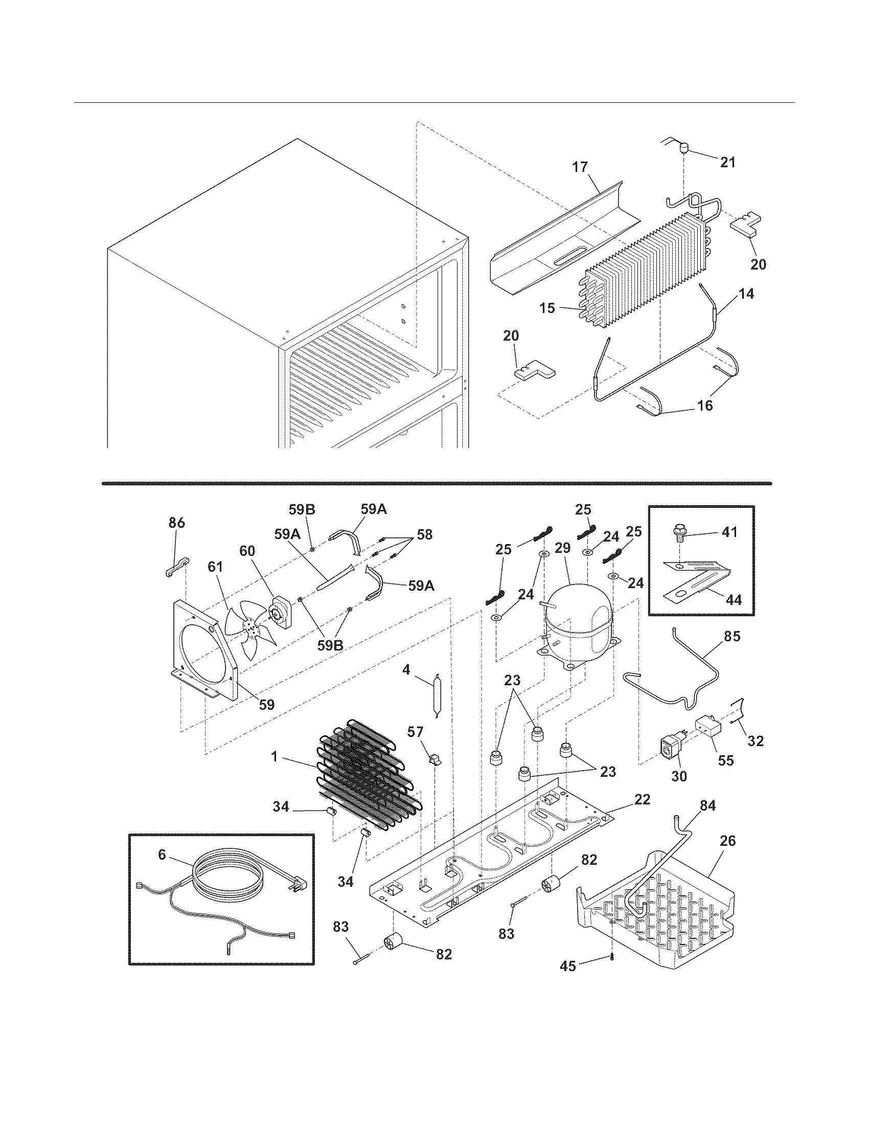 Frigidaire FRT18S6JK2 system diagram