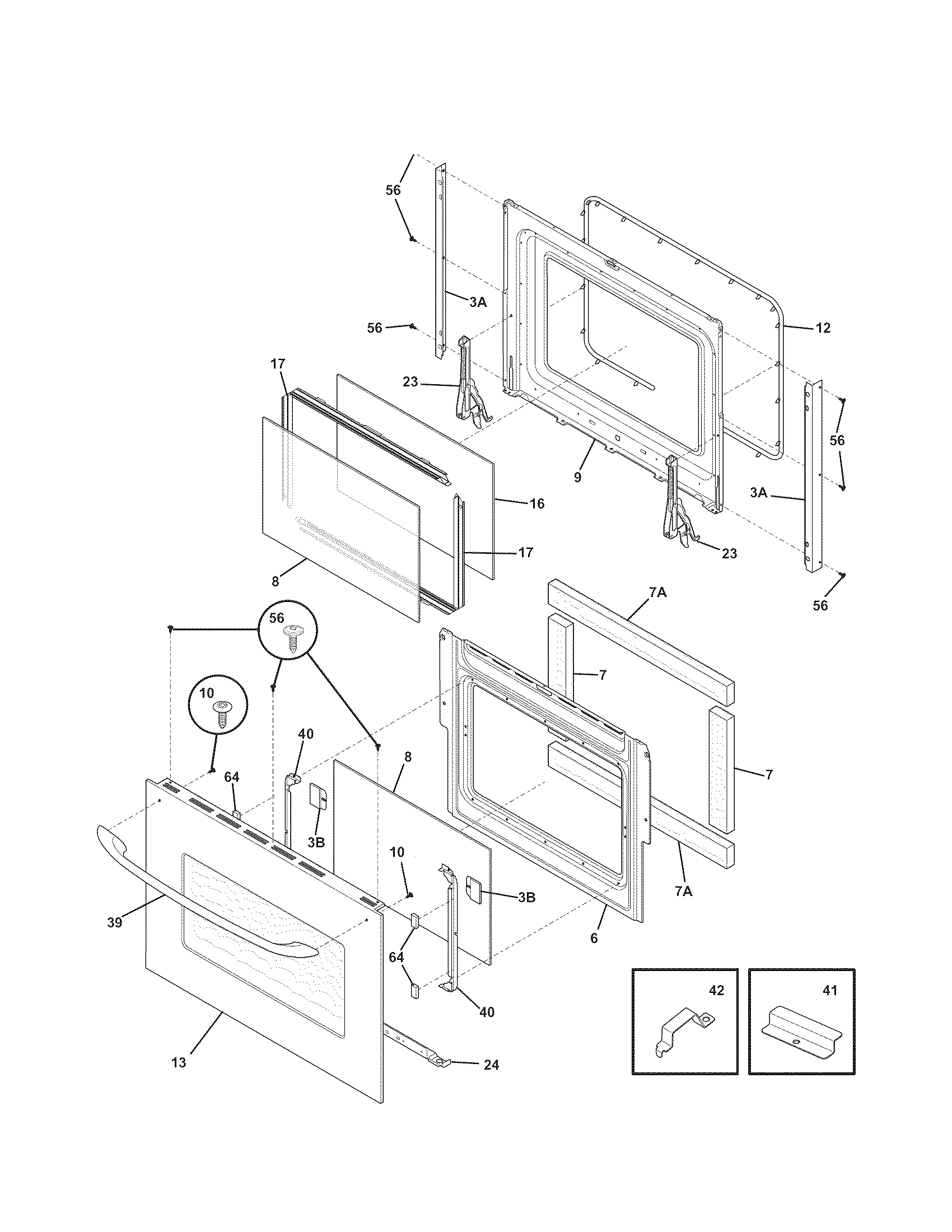 Kenmore 79047833406 door diagram