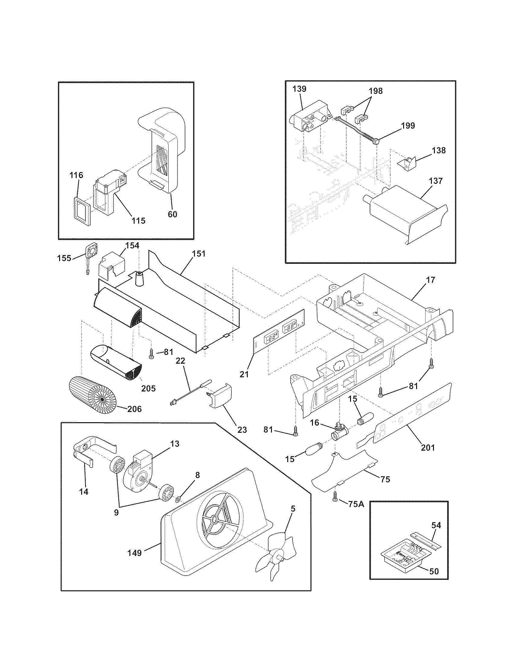 Kenmore Elite 25344483704 controls diagram