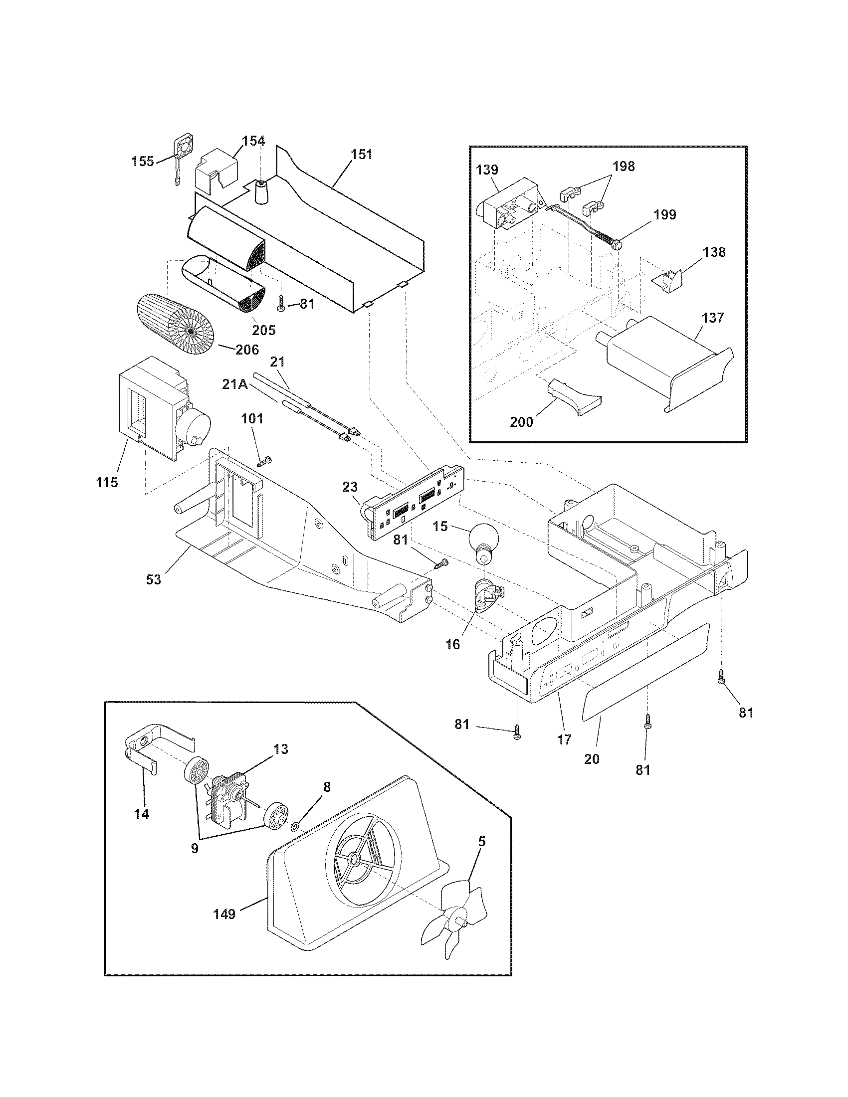 Kenmore Pro 25355333606 controls diagram