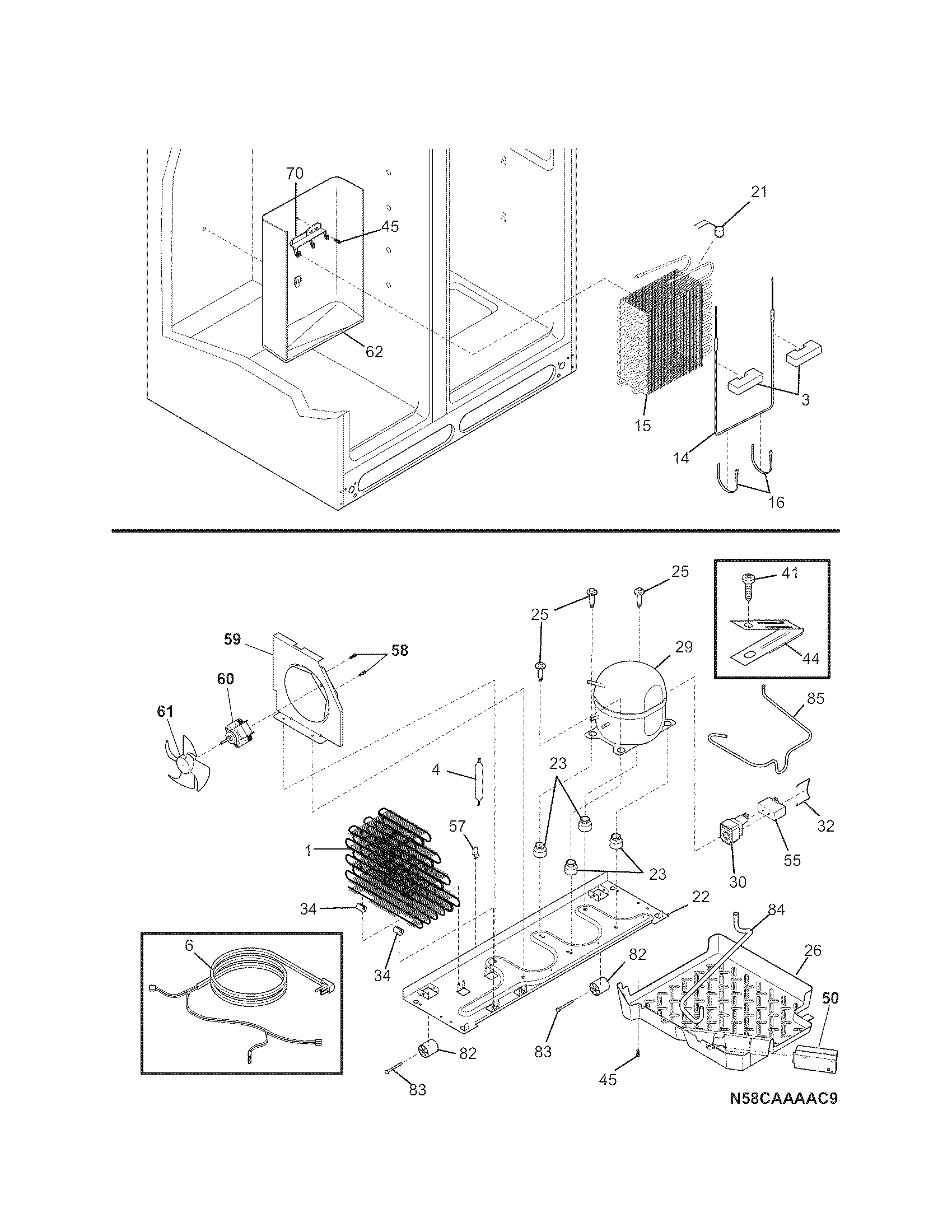 Kenmore Pro 25355333606 system diagram