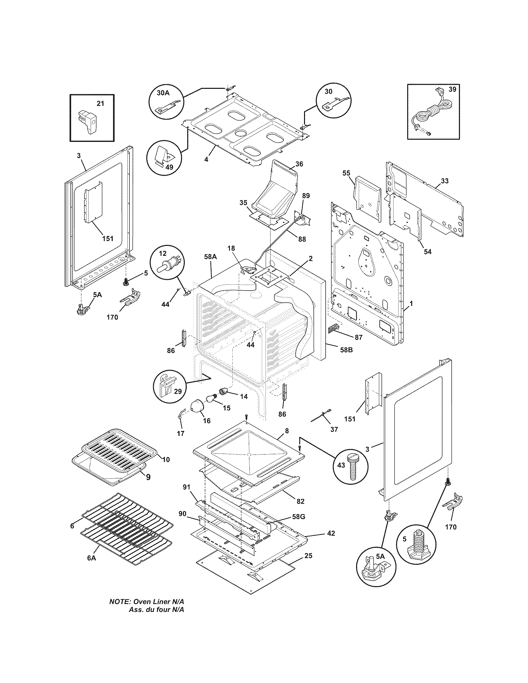 Kenmore 79077464800 body diagram