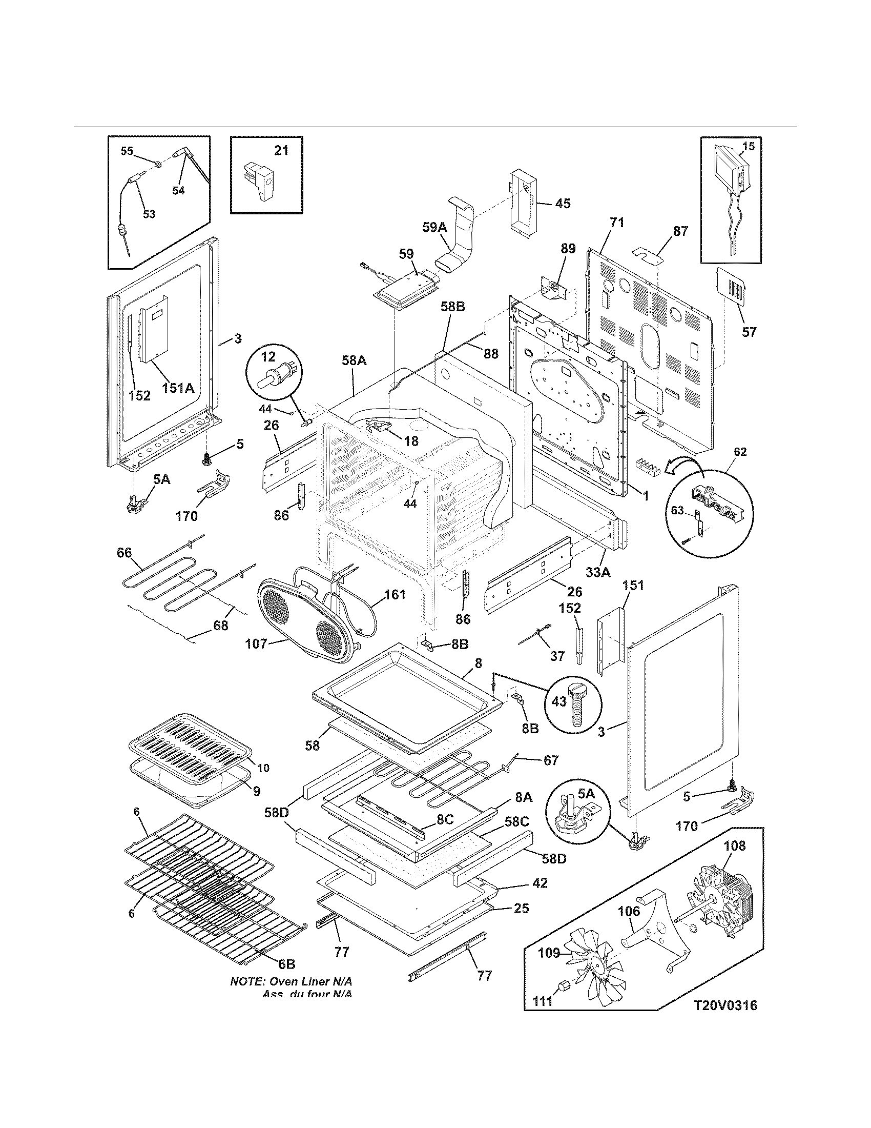 Kenmore Elite 79097473800 body diagram