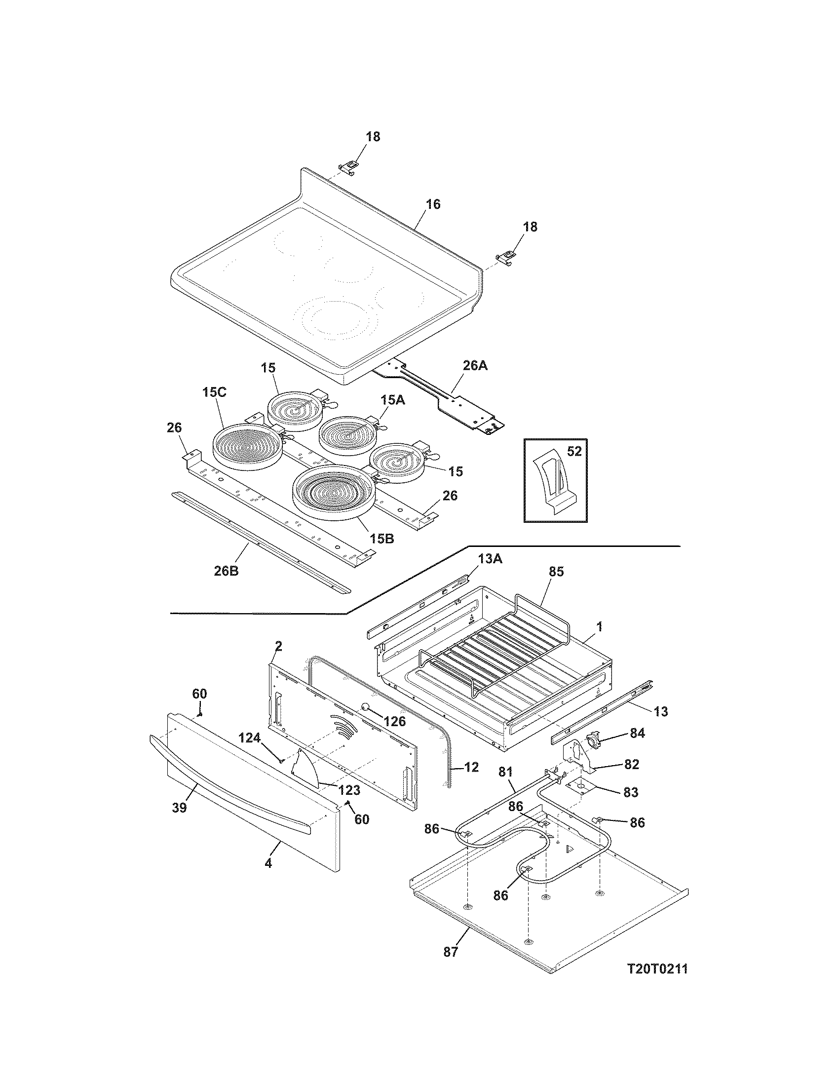 Kenmore Elite 79097473800 top/drawer diagram