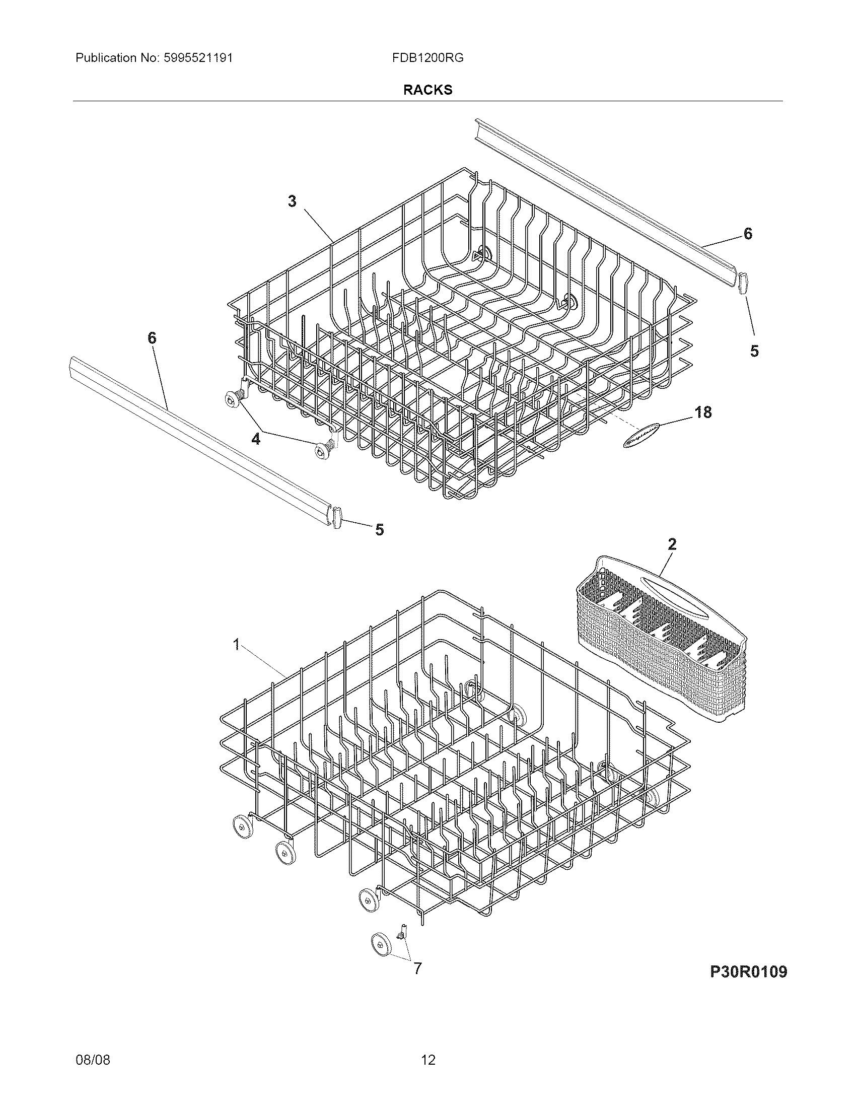 Frigidaire FDB1200RGB1 racks diagram
