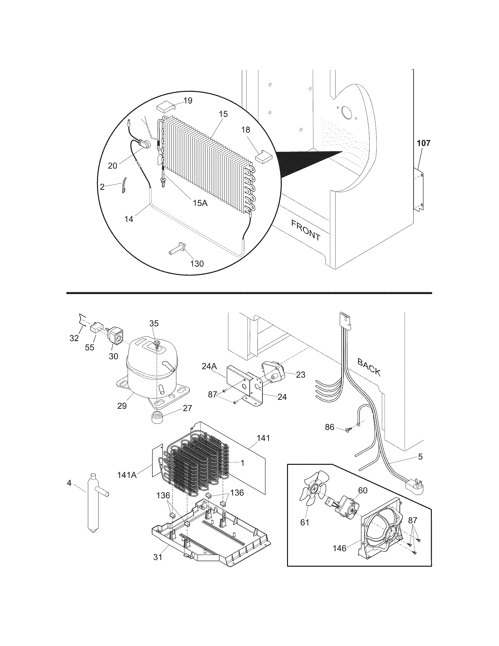 Frigidaire GLFH1779GW1 system diagram