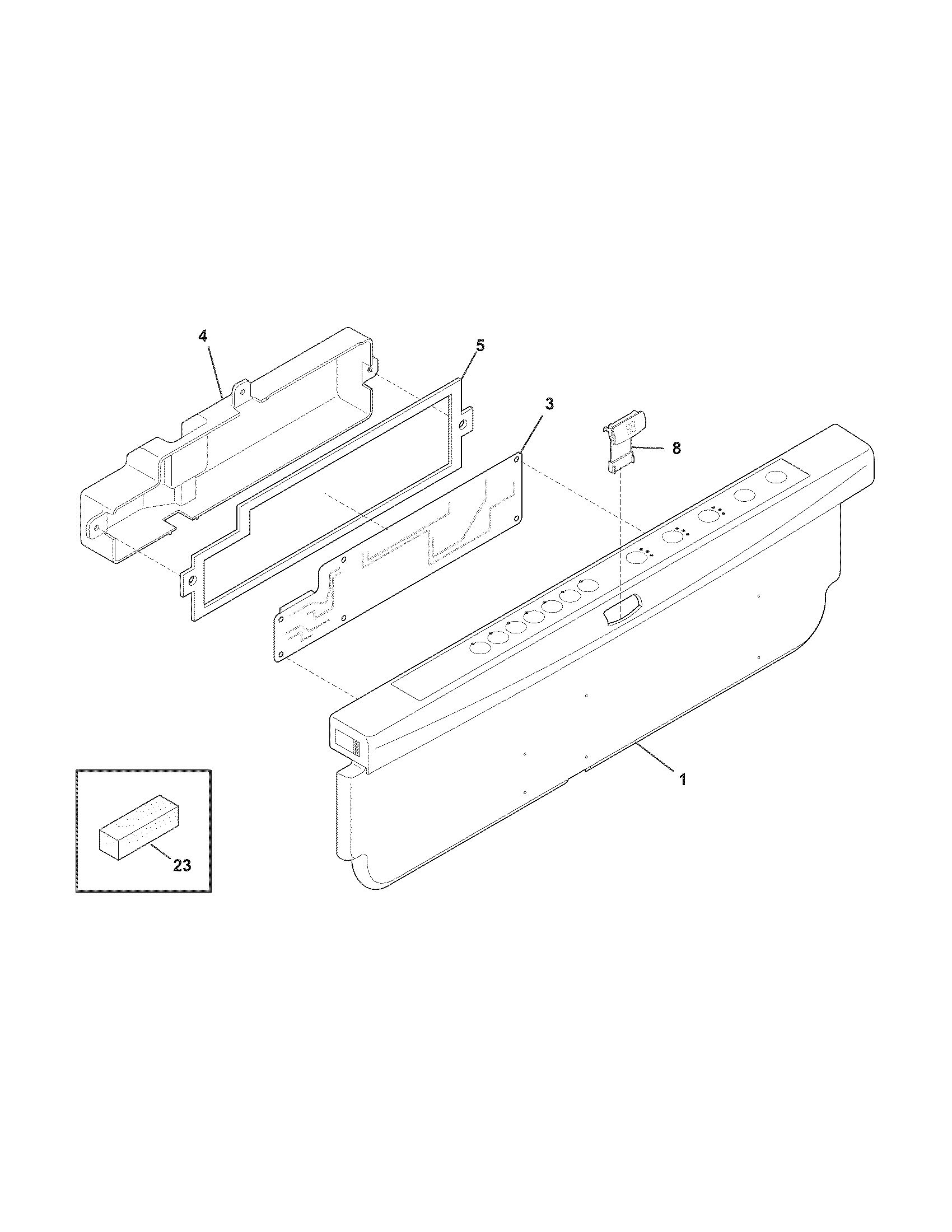 Frigidaire FDB4315LFS3 control panel diagram