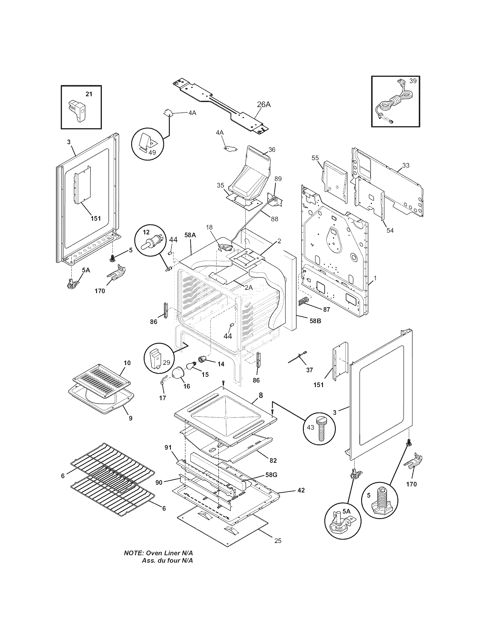 Kenmore 79077443800 body diagram