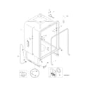 Frigidaire FDB4050LHS0 tub diagram