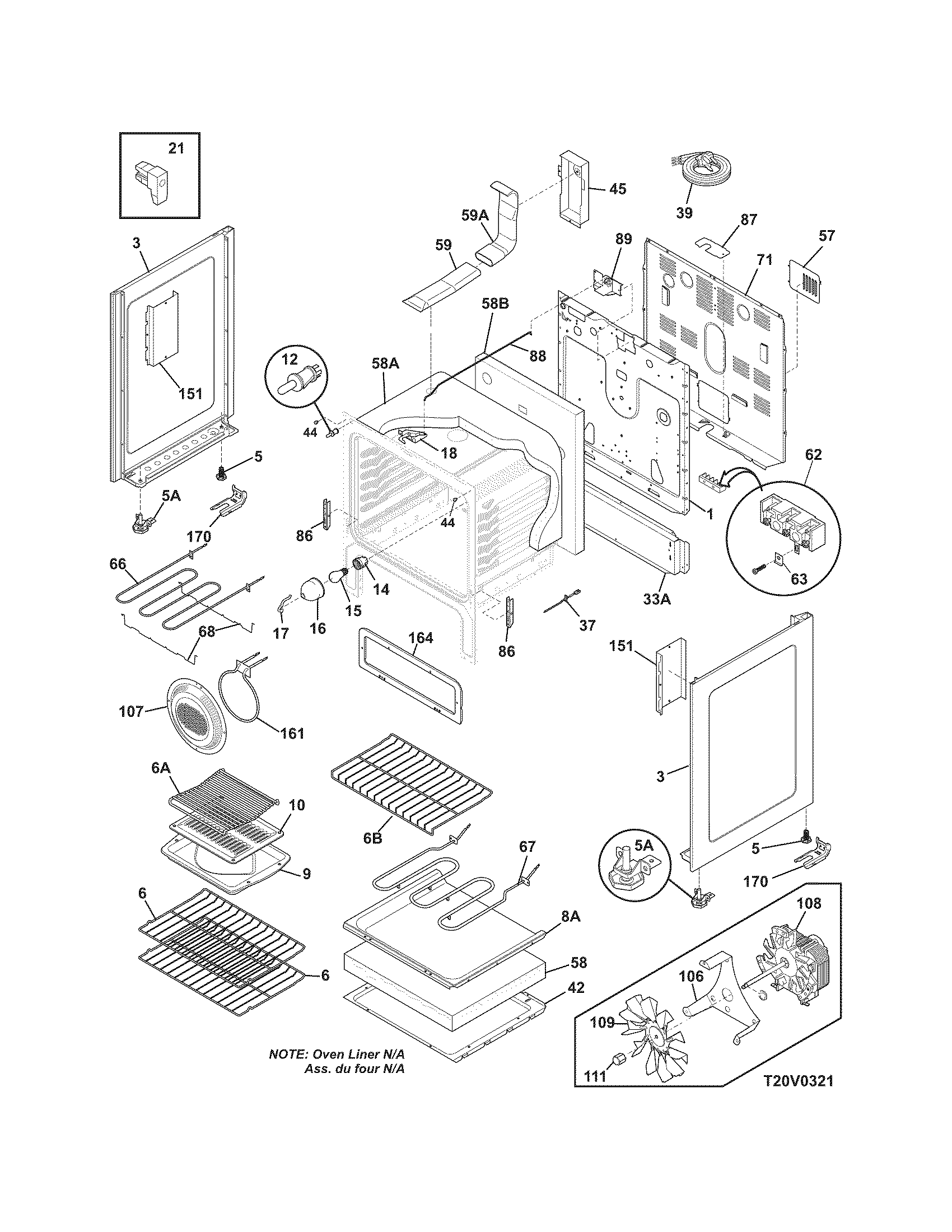 Frigidaire CPLEFMZ9GCE body diagram