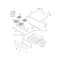 Frigidaire FEFLZ87GCA top/drawer diagram