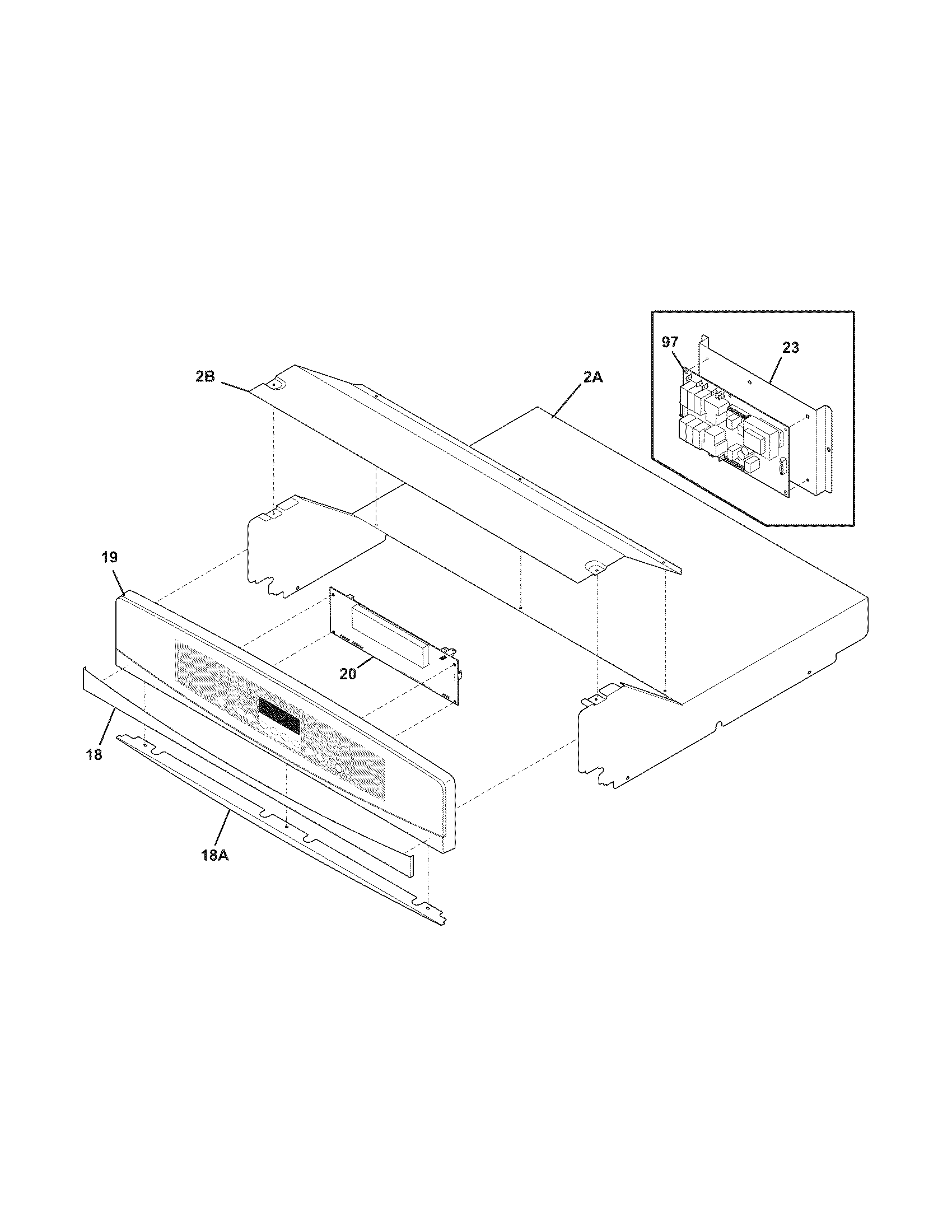 Kenmore Elite 79048143800 control panel diagram
