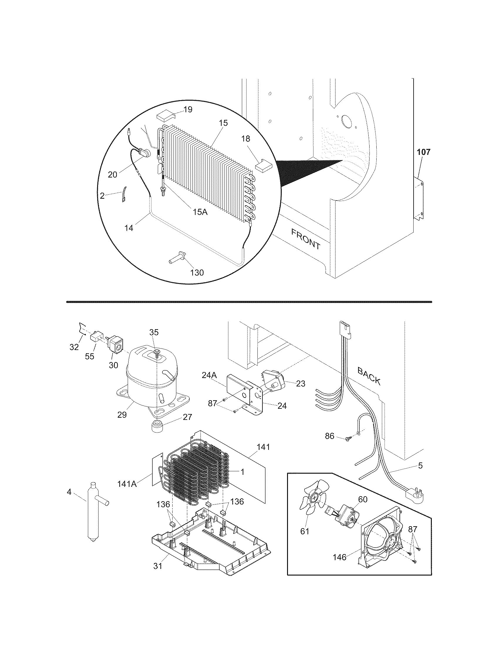 Kenmore Elite 25344733107 system diagram