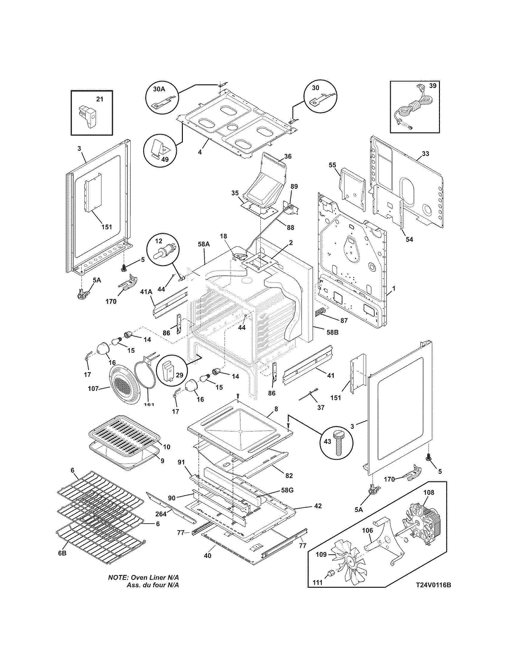 Kenmore Elite 79077513800 body diagram