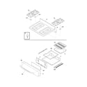 Frigidaire FGF337GCE top/drawer diagram