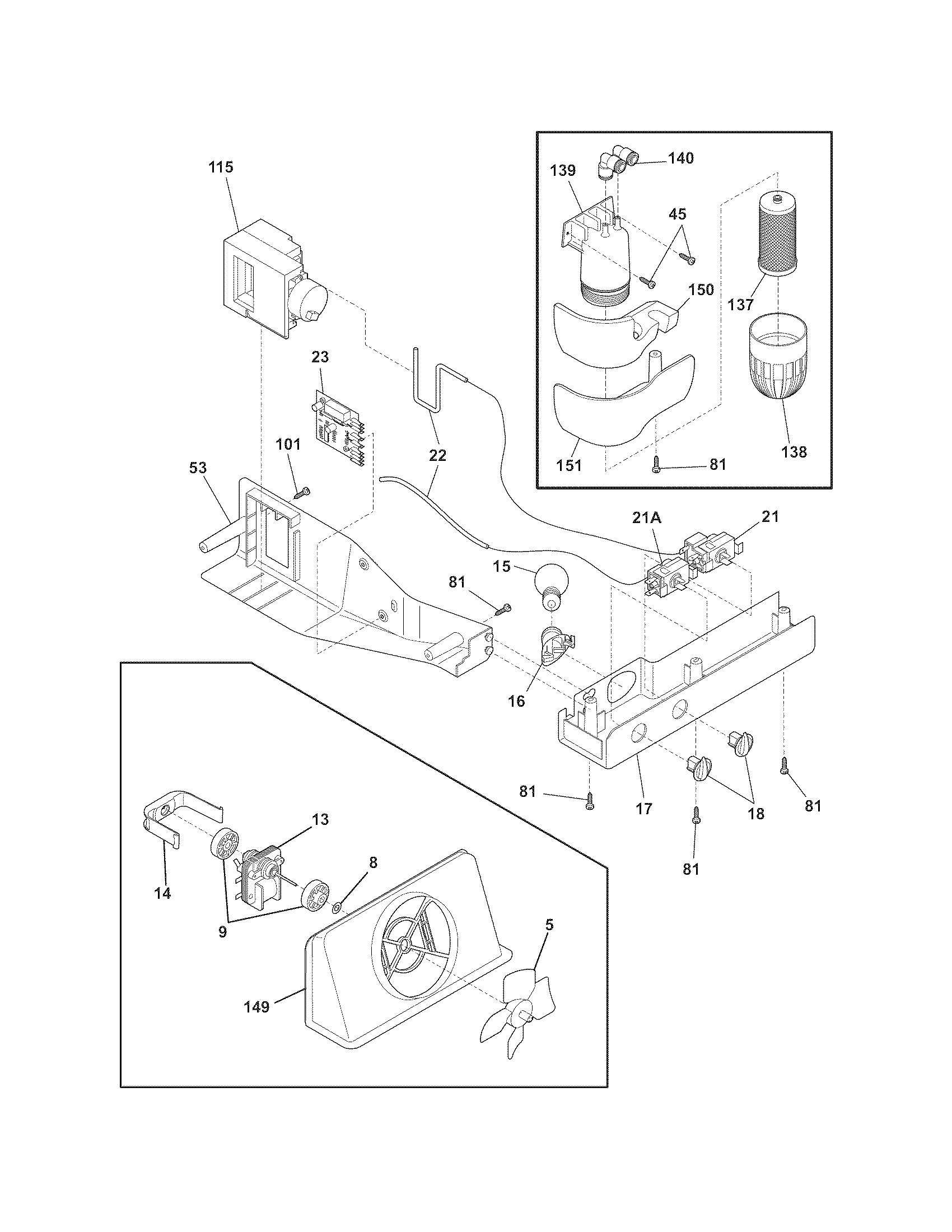 Frigidaire FRS6R5ESBR controls diagram