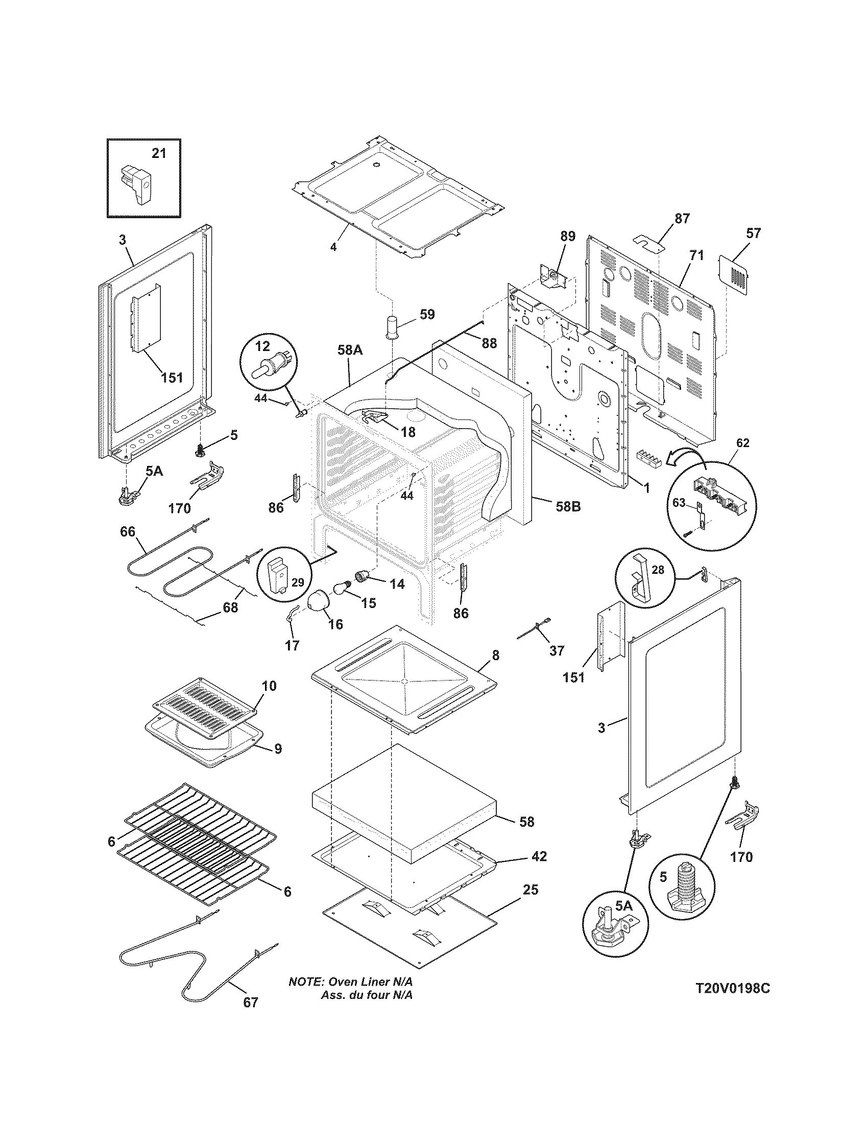 Kenmore 79090900603 body diagram
