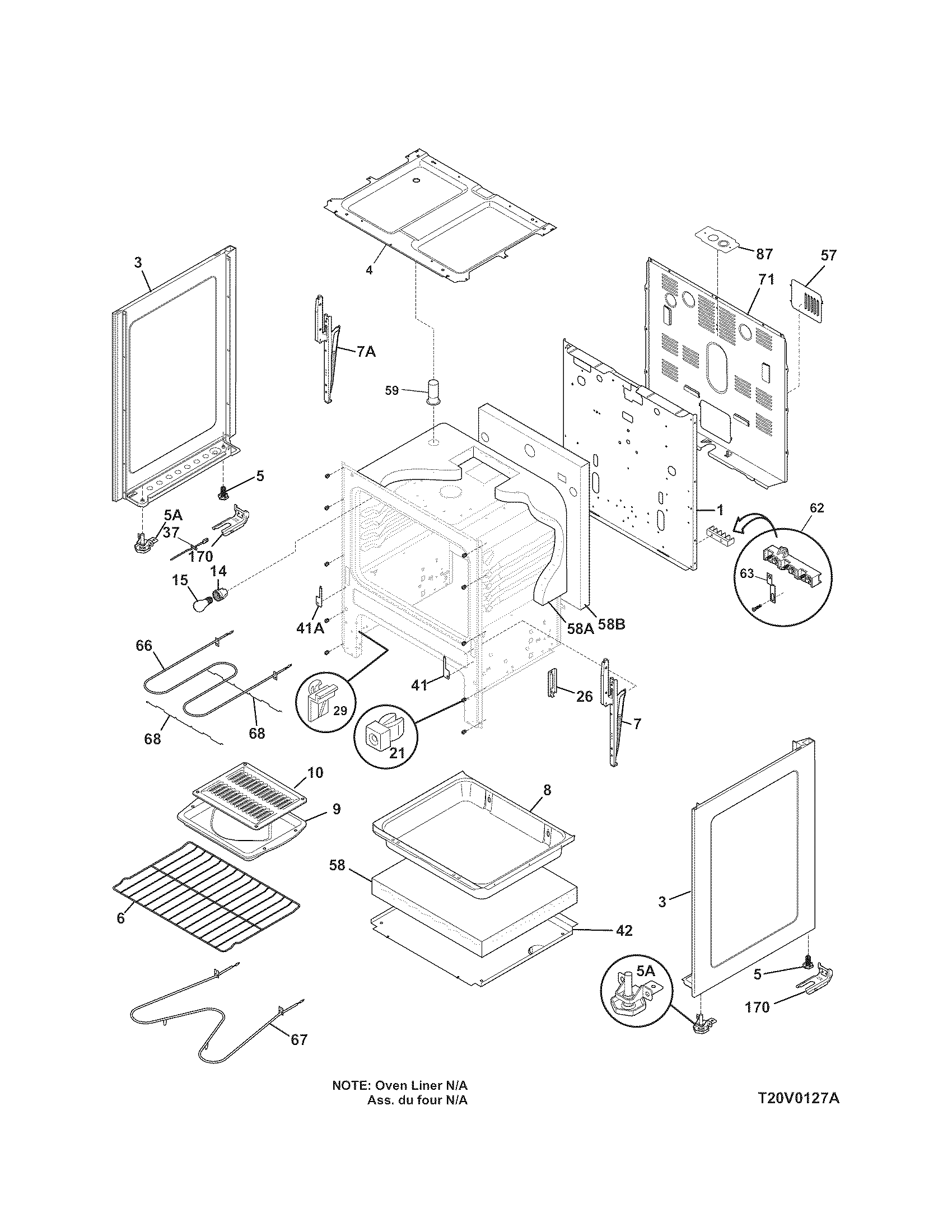 Kenmore 79090834603 body diagram