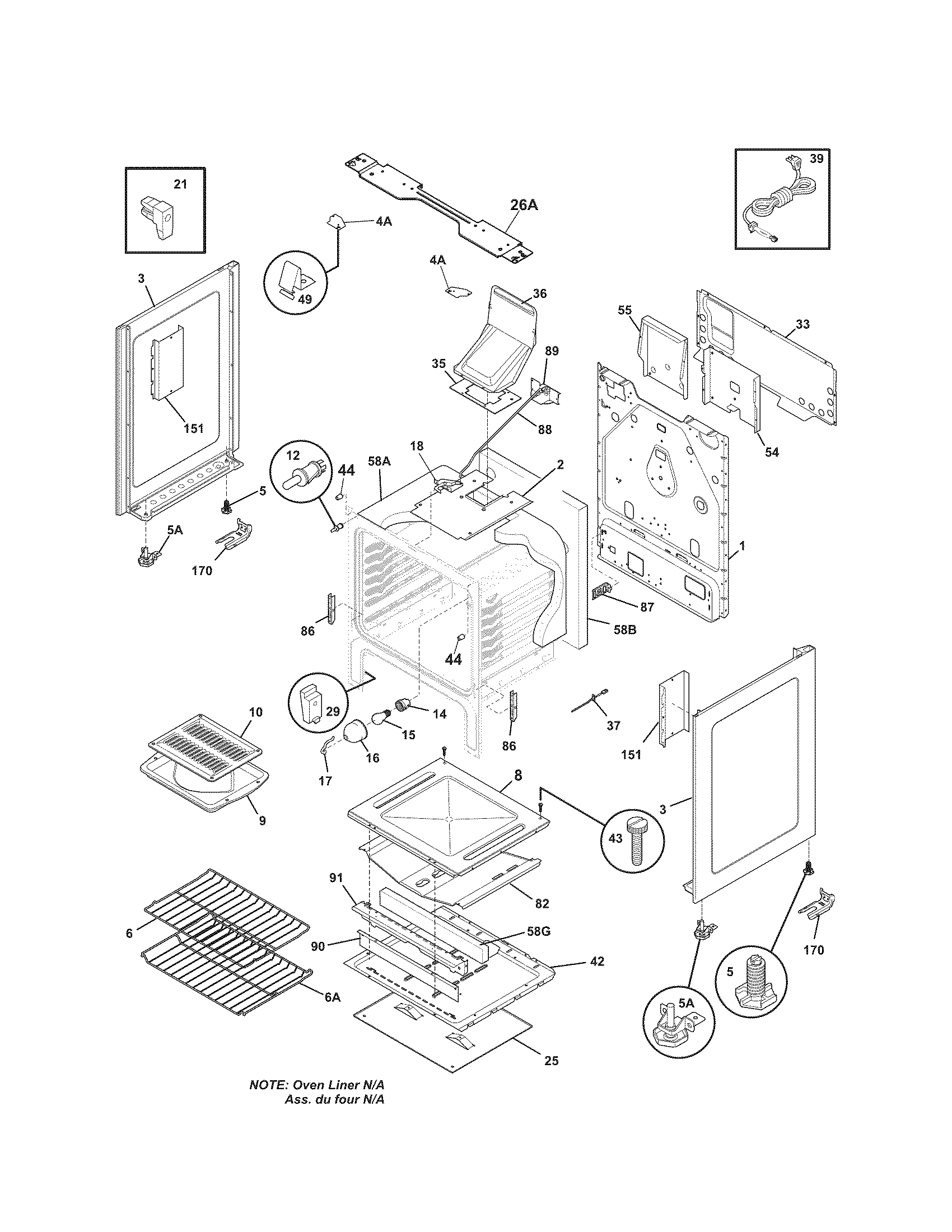 Kenmore 79077454800 body diagram