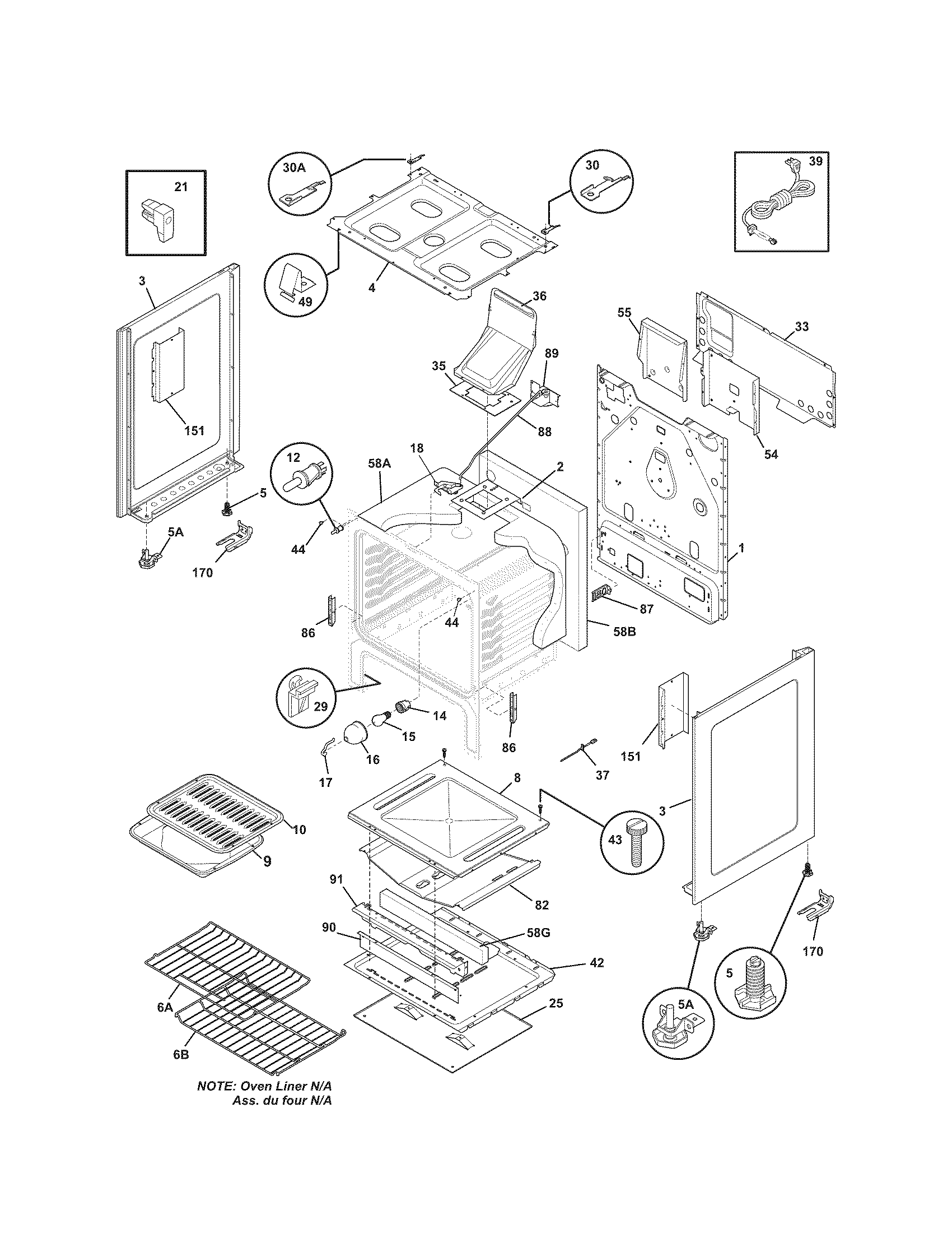 Kenmore 79077463800 body diagram