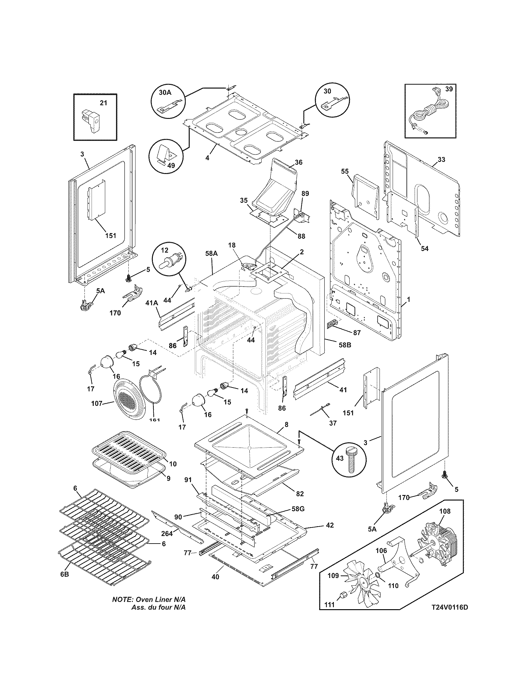 Kenmore Elite 79077512800 body diagram