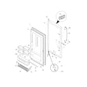 Frigidaire GLFH17F8HWD door diagram