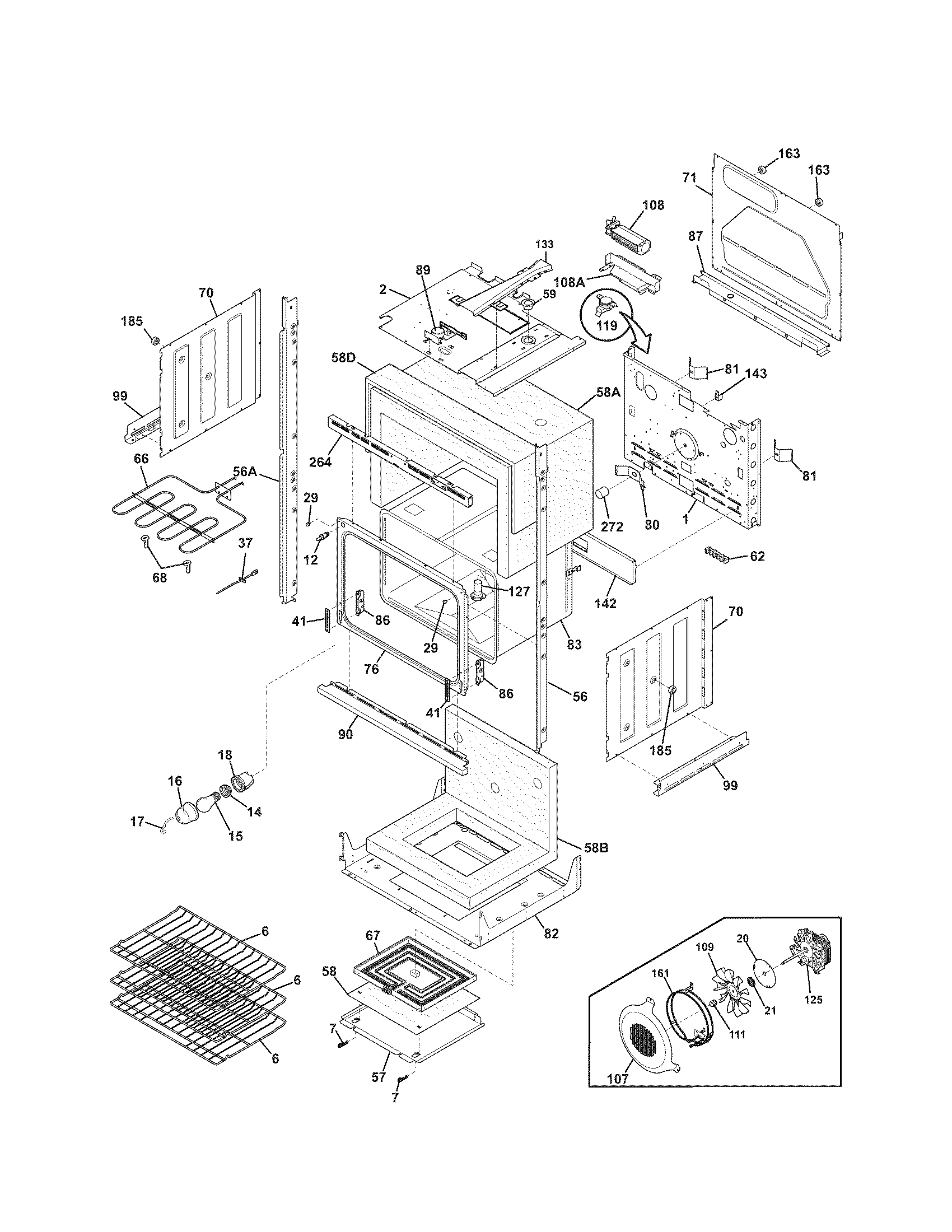 Kenmore Elite 79048132800 lower oven diagram