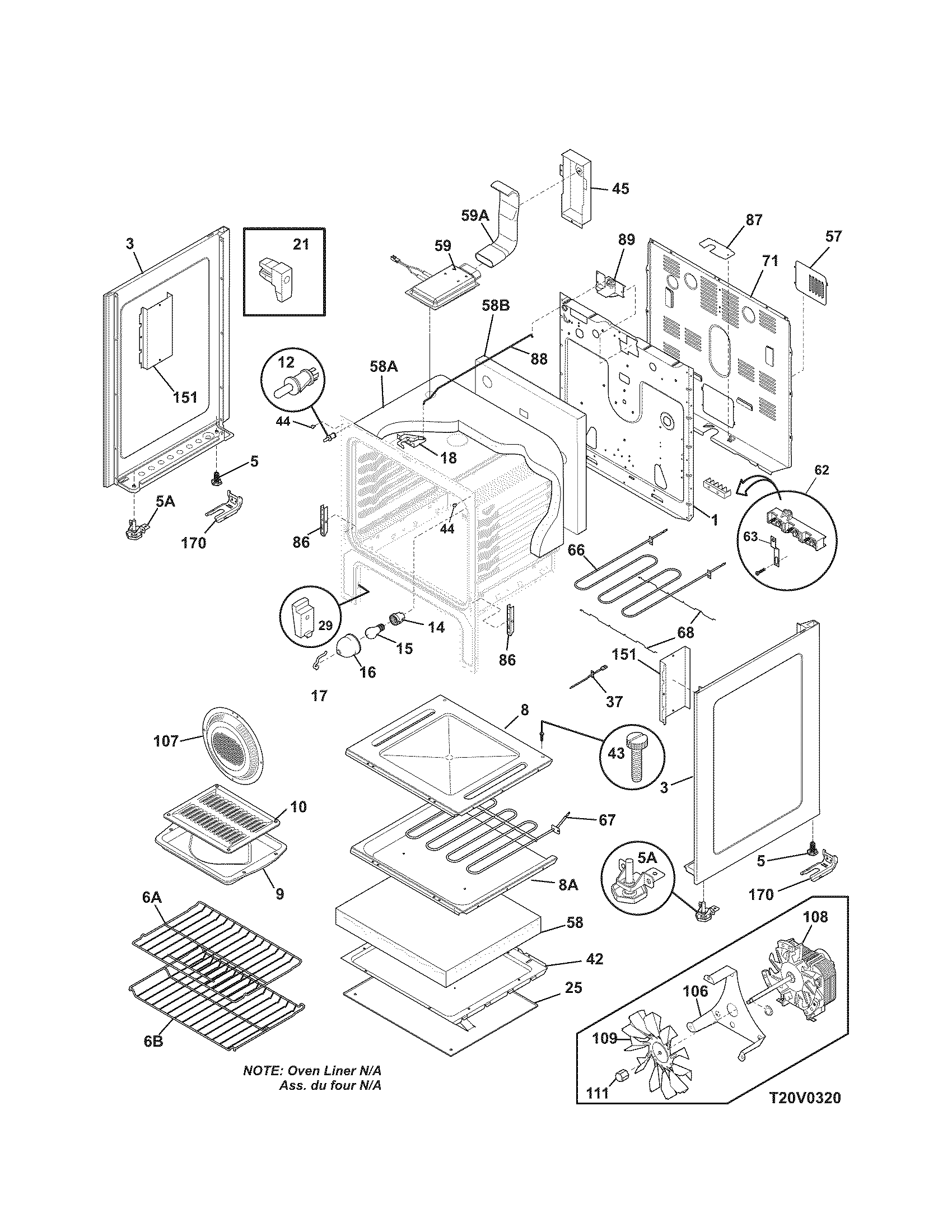 Kenmore 79097433800 body diagram