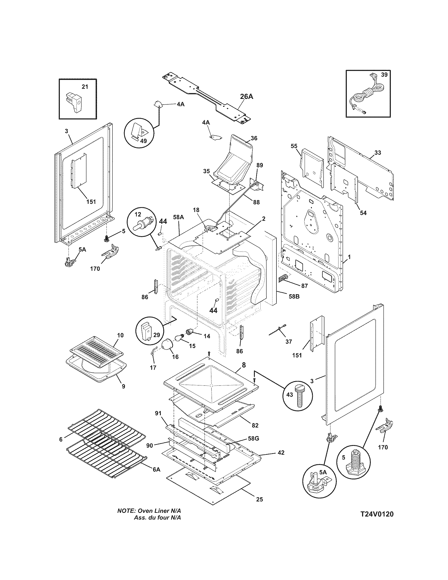 Kenmore 79077453800 body diagram