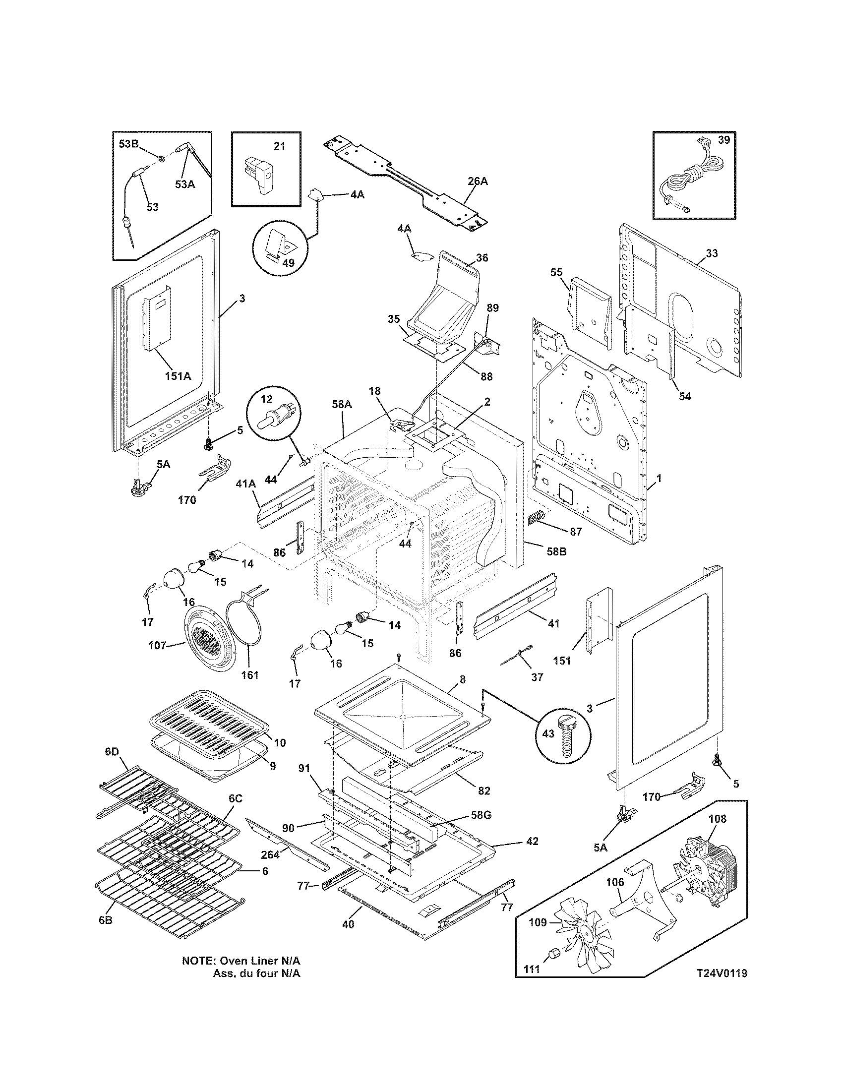 Kenmore Elite 79077532800 body diagram